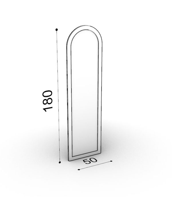 آینه قدی ایستاده چوبی مدل آرکو (Arco) عرض 50 - تصویر 5