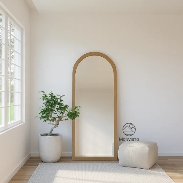 آینه قدی ایستاده چوبی مدل آرکو (Arco) عرض 60 - تصویر 4