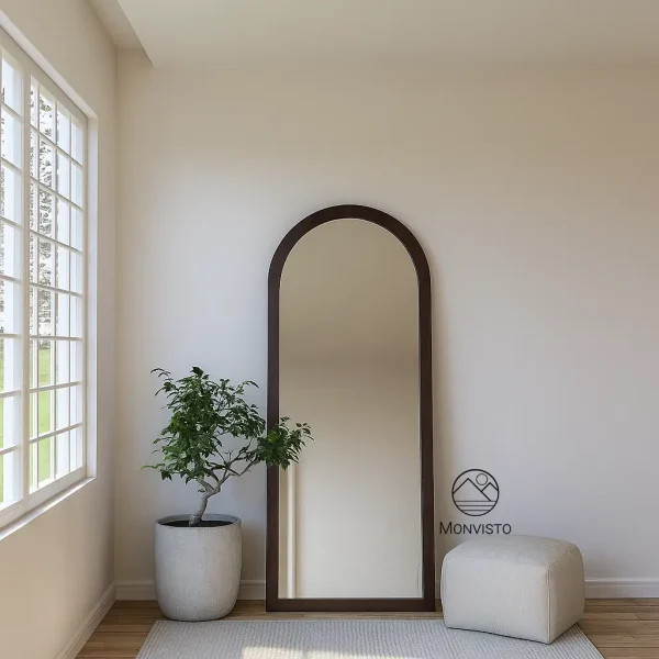 آینه قدی ایستاده چوبی مدل آرکو (Arco) عرض 60 - تصویر 3