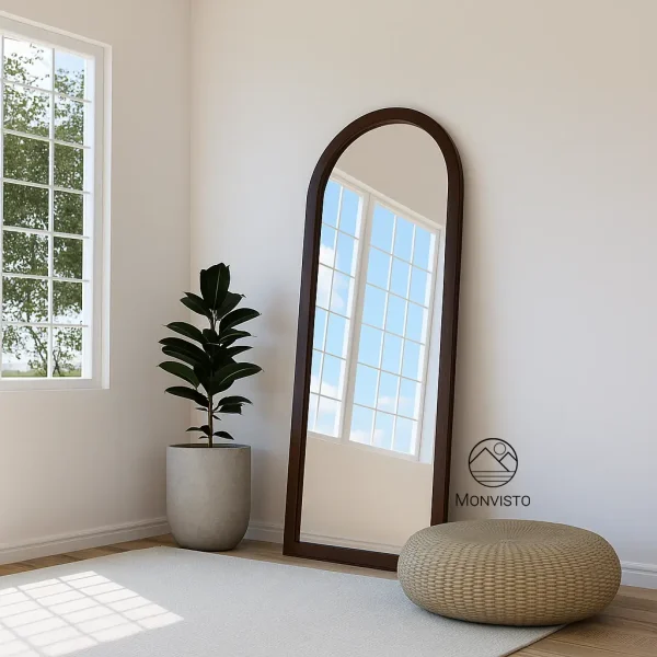 آینه قدی ایستاده چوبی مدل آرکو (Arco) عرض 70 - تصویر 2