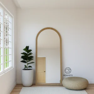 آینه قدی ایستاده چوبی مدل آرکو (Arco) عرض 80