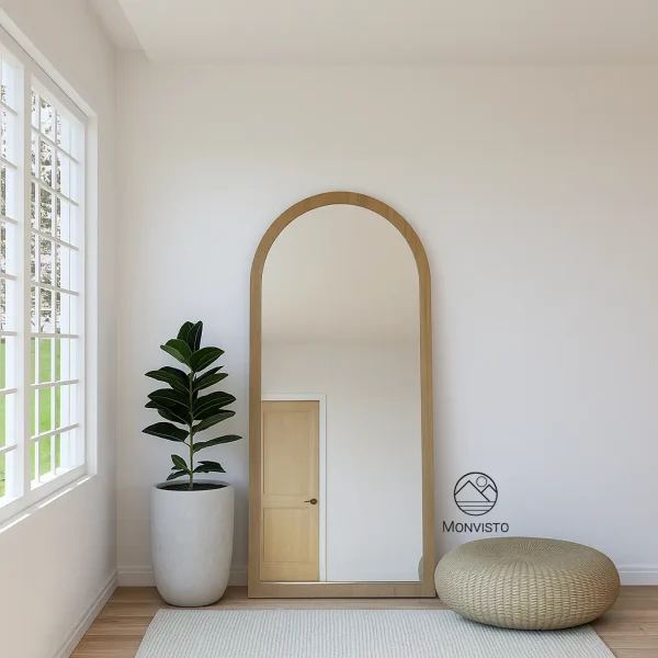 آینه قدی ایستاده چوبی مدل آرکو (Arco) عرض 80