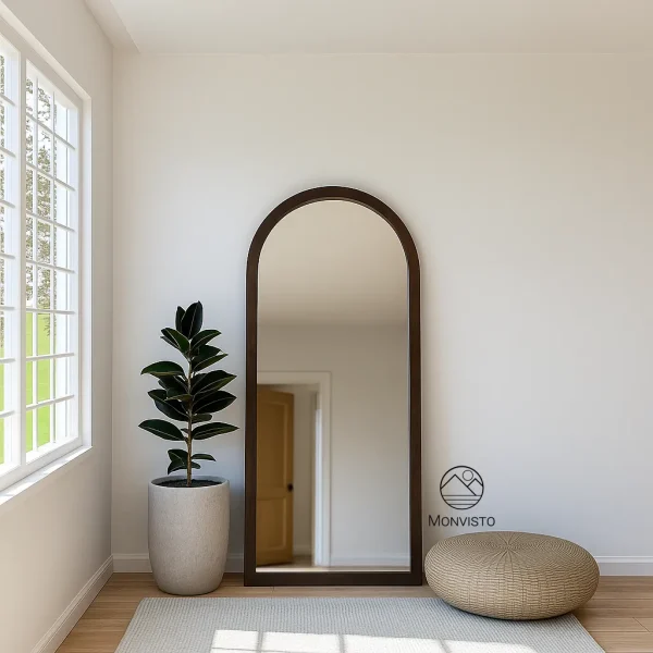 آینه قدی ایستاده چوبی مدل آرکو (Arco) عرض 80 - تصویر 3