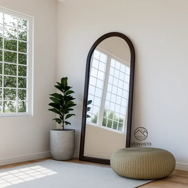 آینه قدی ایستاده چوبی مدل آرکو (Arco) عرض 80 - تصویر 4
